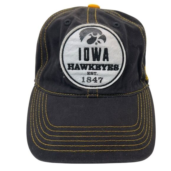 Iowa Hawkeyes BIG10 J.AMERICA adjustable hat 100 percent cotton - Picture 2 of 13